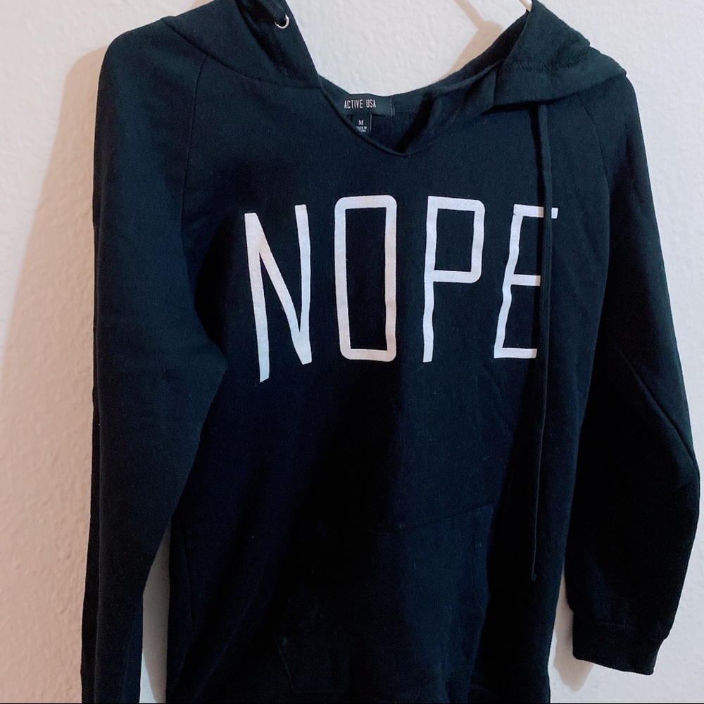 BLACK ACTIVE USA HOODIE/SWEATER